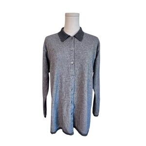 Les Copains Vintage Italian Wool Silk Button Front Cardigan Sweater Women’s M